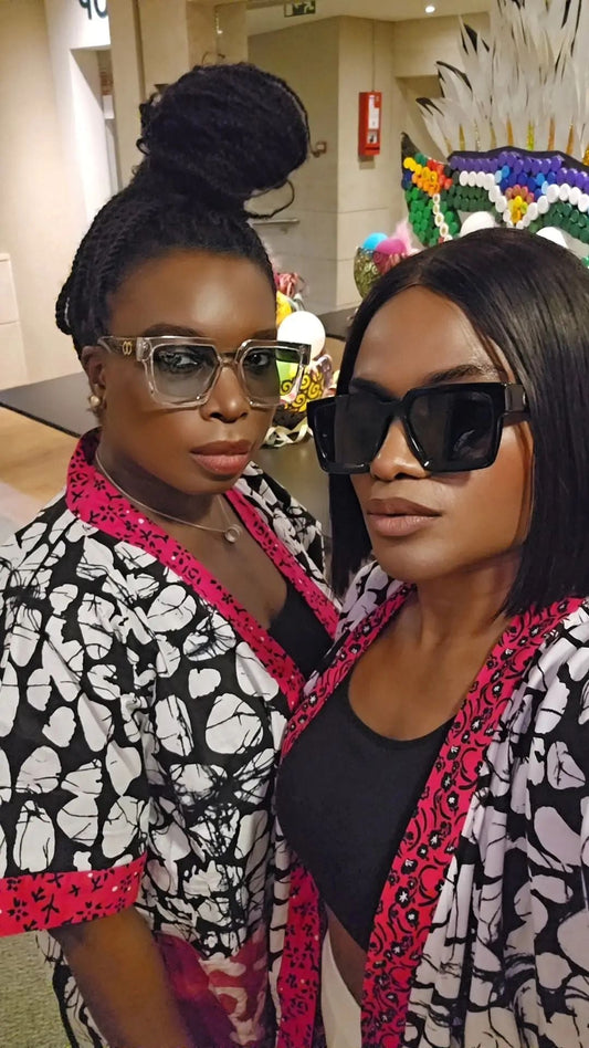 Ladies in sunglasses on holiday