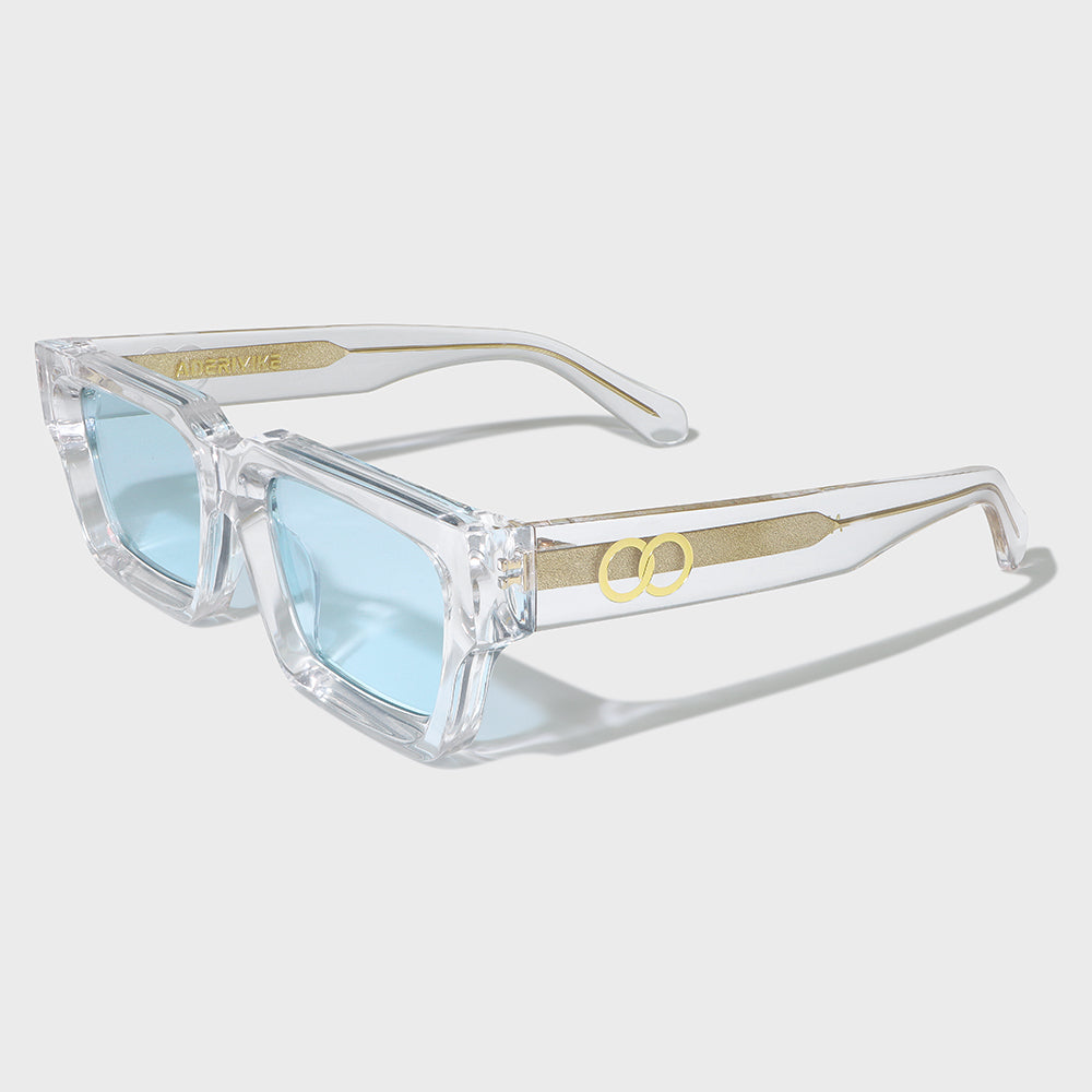 Clear Pose Square Sunglasses