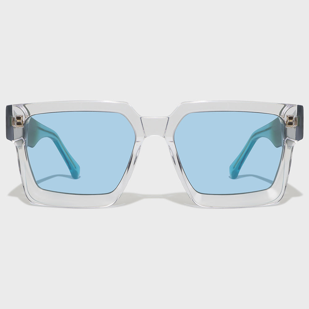Green Maxi Pose Square Sunglasses