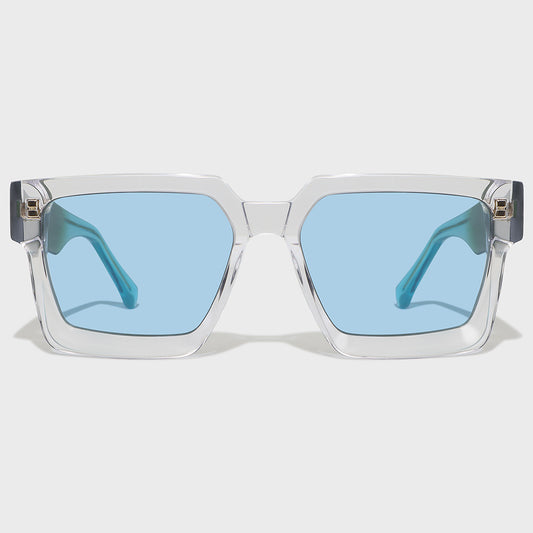 Green Maxi Pose Square Sunglasses