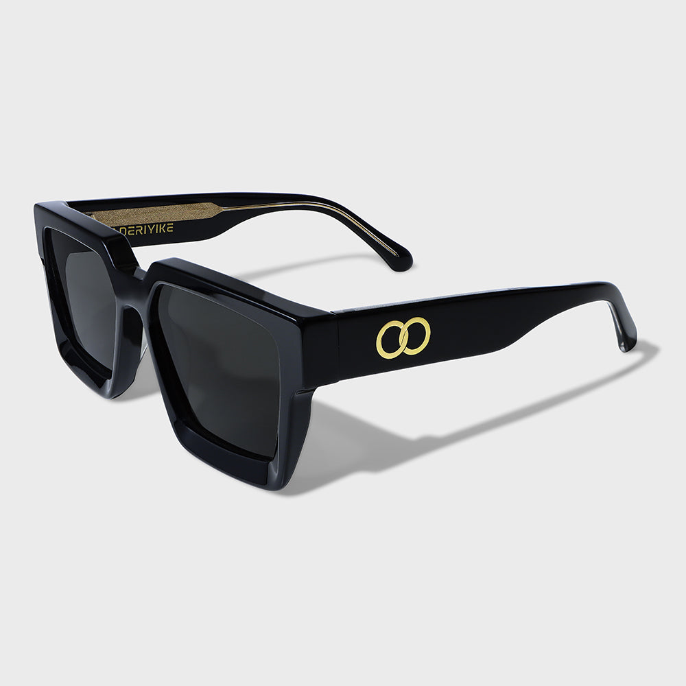 Black Maxi Pose Square Sunglasses